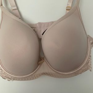 Cream lace bra